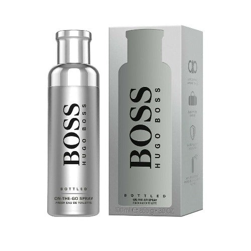 HUGO BOSS BOTTLED ON-THE-GO SPRAY FOR MEN 100ML EDT - LuxePerfumes