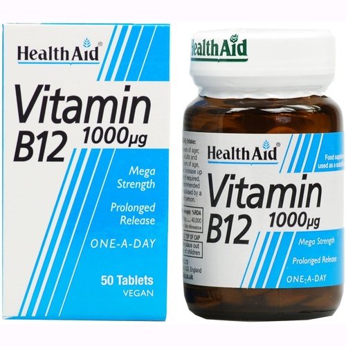 Health Aid Vitamin B12 1000ug - 50 Tablets