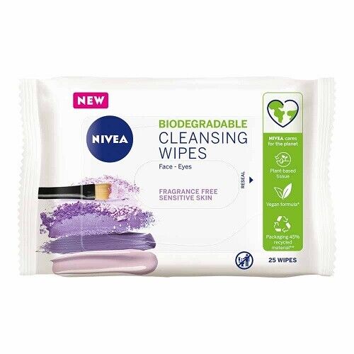 Nivea Biodegradable Cleansing Wipes 25 Wipes