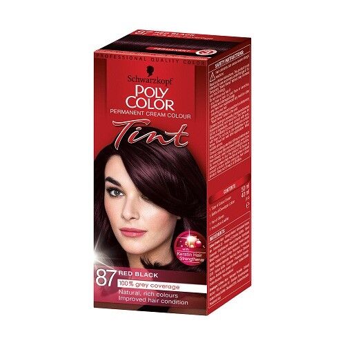 Schwarzkopf Poly Color Tint Red Black 87 Cream Colour