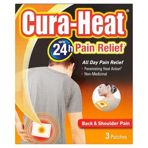 Cura-heat Pain Relief Back & Shoulder Pain - 3 Patches