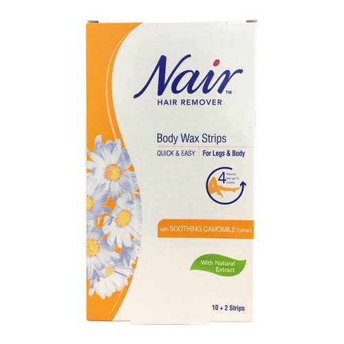 Nair Hair Remover Body Wax Strips With Camomile Extract 12 Strips