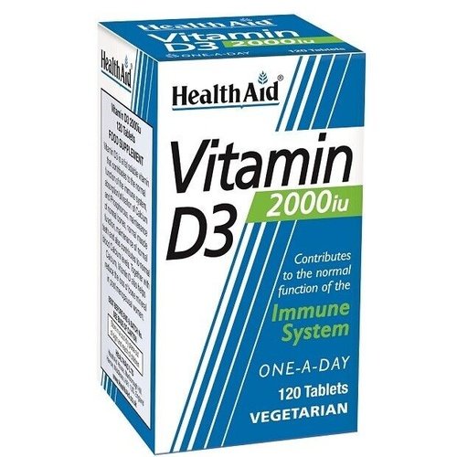 HEALTH AID VITAMIN D3 2000IU - 120 TABLETS