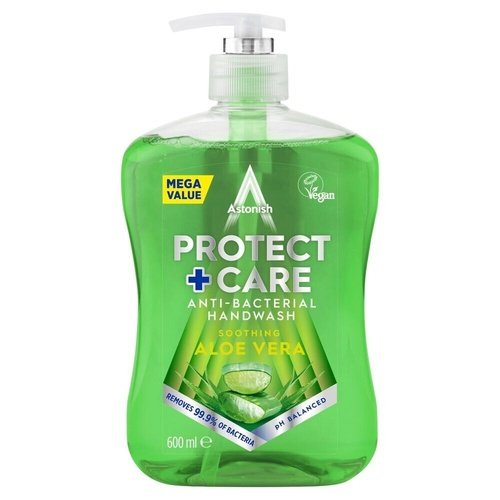 Astonish Clean & Protect Antibacterial Handwash With Aloe Vera 600ml