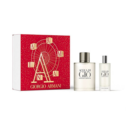 Giorgio Armani Acqua Di Gio 50ml Eau De Toilette+ 15ml Eau De Toilette Spray Giftset 2022