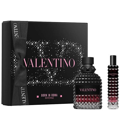 Valentino Uomo Born In Roma Intense 50ml EDP Spray + 15ml EDP Spray Gift Set 2023