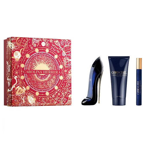 Carolina Herrera Good Girl 80ml EDP Spray + 10ml EDP Spray + 100ml Body Lotion Gift Set 2024