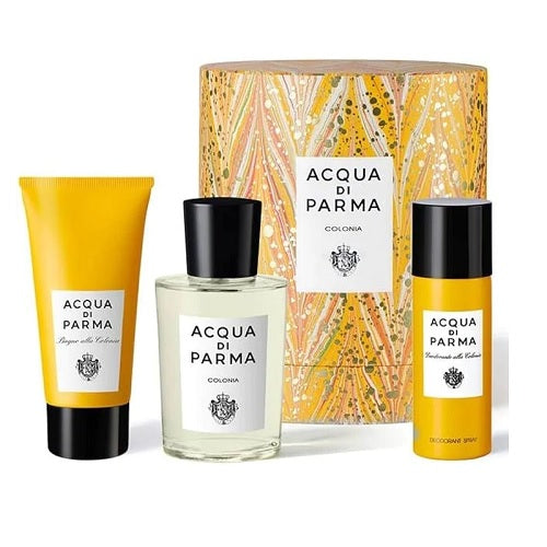 Acqua Di Parma Colonia 100ml EDC Spray + 75ml Bath & Shower Gel + 50ml Deodorant Spray Gift Set 2023