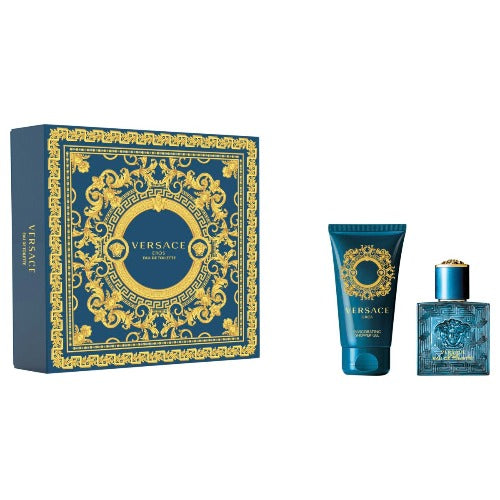 Versace Eros 30ml Eau De Toilette Spray + 50ml Shower gel Gift Set 2023