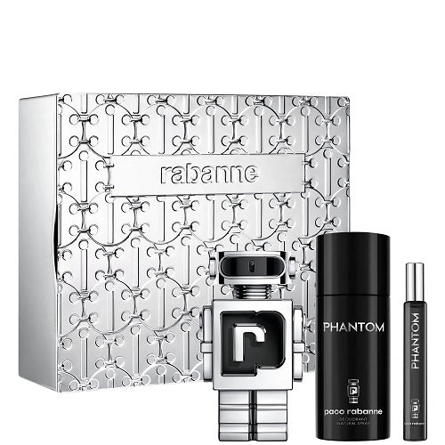 Paco Rabanne Phantom 100ml EDT Spray + 10ml EDT Spray + 150ml Deodorant Spray Gift Set 2023