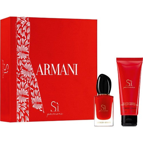 Giorgio Armani Si Passione 30ml Eau De Parfum Spray+ 75ml Body Lotion Gift Set 2021