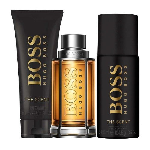 Hugo Boss The Scent 100ml Eau De Toilette + 150ml Deodorant Spray + 100ml Shower Gel