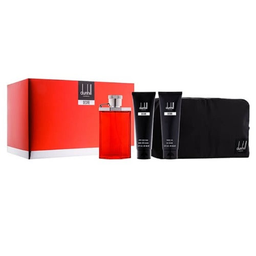 Dunhill Desire Red 100ml Edt + 90ml S.Gel + 90ml A. Balm + Toiletry Bag Gift Set