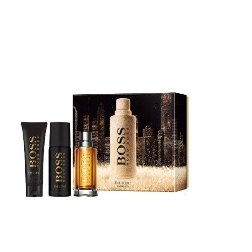 Hugo Boss The Scent 100ml Eau De Toilette + 150ml Deodorant Spray + 100ml Shower Gel