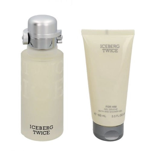 Iceberg Twice For Him 125ml Eau De Toilette Spray +100ml Shower Gel Gift Set