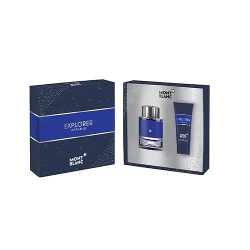 Mont Blanc Explorer Ultra Blue 60ml Edp Spray + 100ml Shower Gel Gift Set