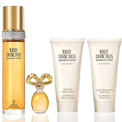 Elizabeth Taylor White Diamonds 50ML EDT  4 Piece Gift Set