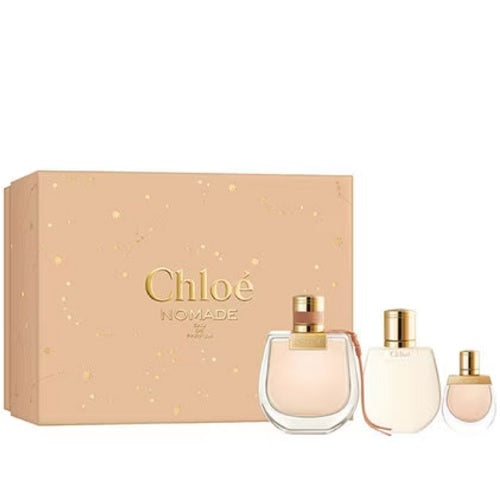 Chloe Nomade 75ml EDP Spray + 5ml EDP + 100ml Body Lotion Gift Set 2023