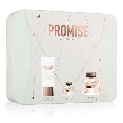 Jennifer Lopez Promise 50ml Eau De Parfum Spray +75ml Body Lotion+10ml Eau De Parfum Splash Gift Set 2022