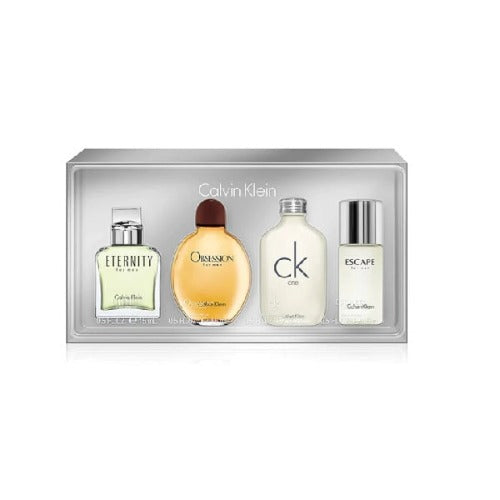 Calvin Klein Mens 4 x 15ml Miniature Gift Set