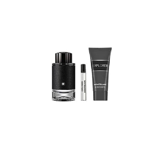 Mont Blanc Explorer 100ml Eau De Parfum Spray + 7.5ml Eau De Parfum Spray +100ml Shower Gel Gift Set