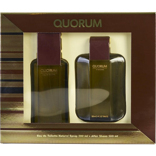 Antonio Puig Quorum 100ml Eau De Toilette Spray + 100ml Aftershave