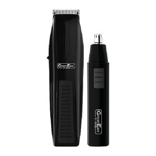 Wahl Groomease Hair Beard Trimmer Nasal Ear Nose Trimmer Gift Set 11 Piece Kit