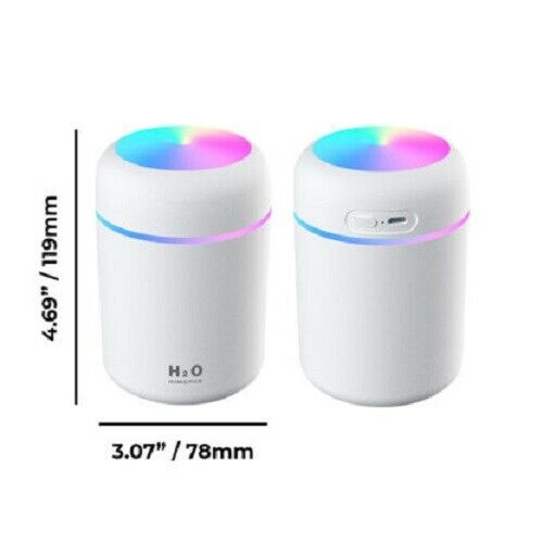 Portable Usb Led 300ml Humidifier/Diffuser - Grey